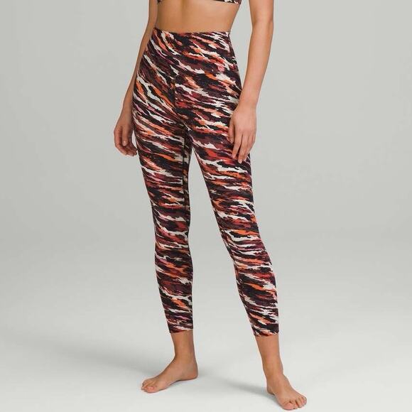 lululemon Align High-Rise Pant 25" in Tiger Tide Smoky Red Multi Women’s size 4 - Picture 1 of 9